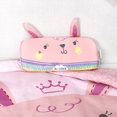 design n 孩童印花記憶枕頭, 粉色