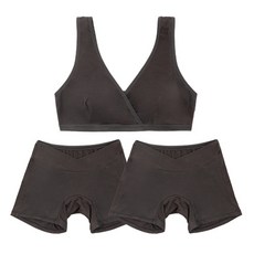 IUNIQUE 哺乳內衣 2入+四角內褲 2入