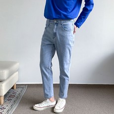 HeyJin 男款復古水洗微合身牛仔褲 2906