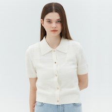 MIND BRIDGE 女款毛圈組織變化翻領開襟衫 MYCD3203