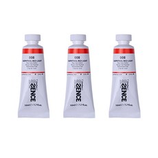신한에쎈스 아크릴 컬러 물감 Tube A 시리즈 나프톨 레드 라이트 3p, 1색, 50ml