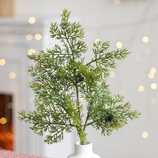 flowertree 聖誕人造花裝飾 柏樹漿果枝, 單一顏色, 1個