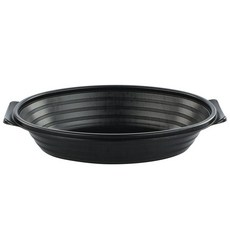 大成企業 高級蒸/湯/火鍋容器 + 蓋子 黑色 大 DS-120, 50套