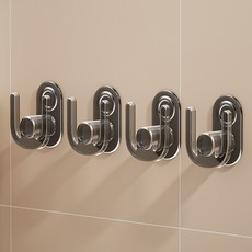 Alleophom 浴室拖鞋鞋子晾乾架 8.2 x 10.2 cm, 灰色, 4個