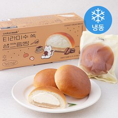 쿠캣 메이드 티라미수 쏙 생크림빵 (냉동), 80g, 4개입, 1개
