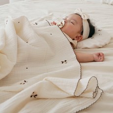 La vikit 蓬鬆棉花 嬰兒毯, 米色