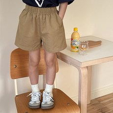 Starbean 女童簡約寬鬆鬆緊帶短褲