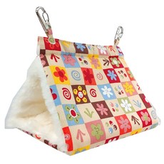 PET'S HANDLER 可懸掛鸚鵡三角帳篷屋 TR-04, 向日葵, 1個