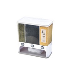 3格穀物分配器密封罐 RD-908, 灰色