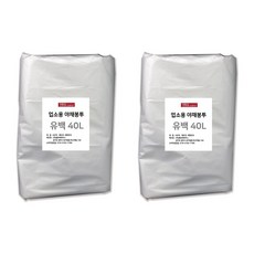 생활을그리다 업소용 야채봉투 흰색 40L 100p, 2개