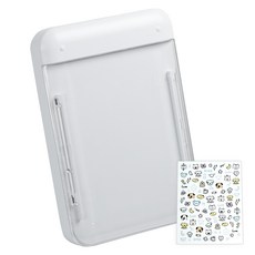 뉴클 마이핏 수납형 맥세이프 보조배터리 5000mAh + 스티커 세트, 화이트(보조배터리), 보조배터리(NCPB-5KPD-22-AN)