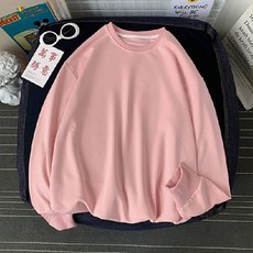 피어니스트 여성용 스웨트 라운드 오버핏 무지 맨투맨