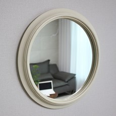道具隨筆 復古經典圓形壁鏡, 象牙白