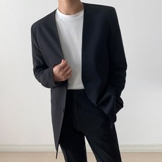 VILACT 男士四季基本版型無領西裝+長褲套裝