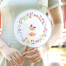 Enasu 適合初學者的手工 DIY 刺繡套組, 麋鹿, 1組