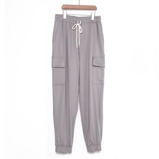 플레이즈 남성용 부드러운 밴딩 배기 조거 팬츠