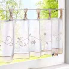 Narin Narae 春日薄霧廚房窗簾, 棕色