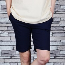 townclo 男士彈力亞麻鬆緊帶短褲