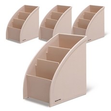 마켓플랜 3단 데스크 정리함, 핑크, 4개