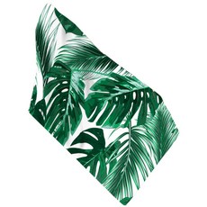 植物3D列印方形海灘巾 A_RD_967, 葉子, 1個