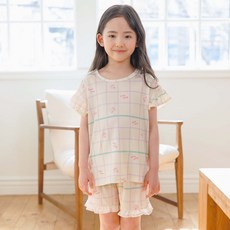 mabellechouchou 兒童涼感短袖內衣上下套裝