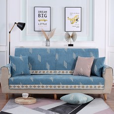 獨特線條沙發套, 藍色直線, 1個