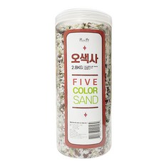Rora Pet 觀賞魚五色沙 2.8kg, 混色, 1個