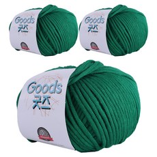 Goods編織毛線, 29 綠色, 3捆
