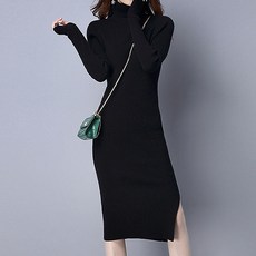 미드나잇코코 여성용 로스 베이직 슬림 롱 원피스 B237WF03123 빅사이즈 포함