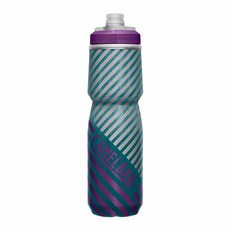 CAMELBAK Podium Chill 單車保溫水壺, 青色條紋, 710ml, 1個