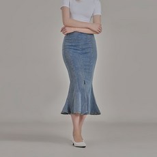 Gembling 美人魚修身魚尾長版牛仔裙