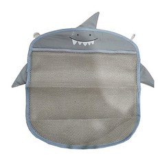 full of fun 浴室玩具收納網 鯊魚, 1個, 灰色