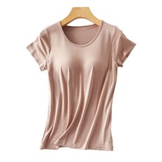 에이홉 가슴 패드 내장 반팔 티셔츠