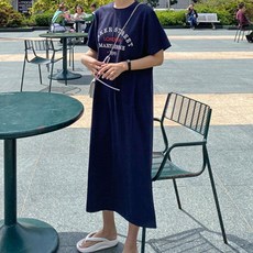 레몬소울 츠란 프린팅 반팔 원피스 빅사이즈 포함