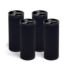 把手世界 鋁製家具用螺紋腳柱 黑色 120mm, 4個