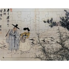 Puzzle Gallery 民畫 預防失智 孝親板塊拼圖 峻色滿園 申潤福 M, 1個, 35件