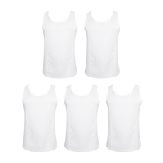 arnaldo bassini 男士透氣快乾薴麻棉質背心 5件組