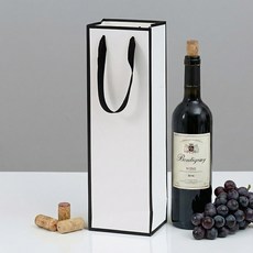 펜시픽 샴폐인 와인 쇼핑백, 10개, 화이트라인