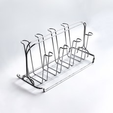 ATOSO 8格不鏽鋼收納杯架, 鋼, 1個