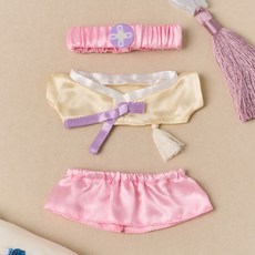 BUTTERSHOP 女款韓服娃娃衣服 9.5cm, 1個, 粉紅色