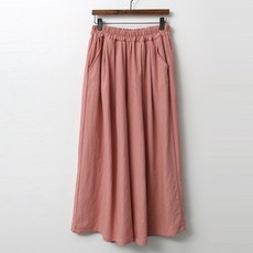슈가펀 여성용 하인리 와이드 밴딩 치마바지