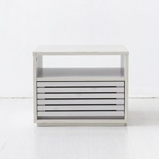 마켓비 숄리드 협탁 N형 5040 BSM4050, 1개, 화이트파인베니어