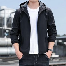 블랙101 남성용 컬러 가르손 후드 바람막이 점퍼 FC-2318463