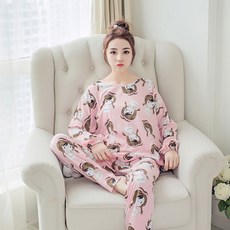 Viola 女性居家服長袖上下套裝 Vio0027
