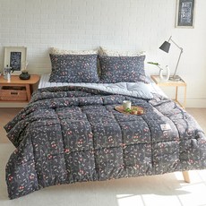 라몬떼 체리봉봉 세미마이크로 차렵이불 + 베개커버 솜포함 세트