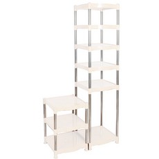 CleanArt Plus Decor's in 9 層靴子鞋展示架, 白色的