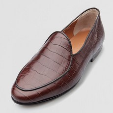 VONIN 男款牛皮樂福鞋 JH068DBR