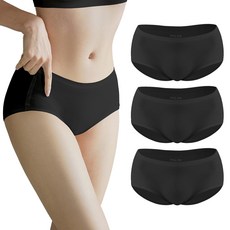 파란 퓨징 모달 심리스 누디 통기성 삼각 팬티 3p