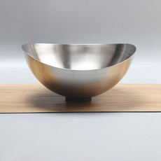 Eisamsido不銹鋼半月碗 碗 30*15cm, 銀, 1個