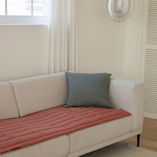 바자르 타임 솔리드 5mm 장모 극세사 도톰쇼파 패드